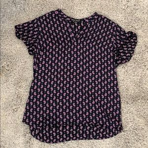 Black patterned blouse